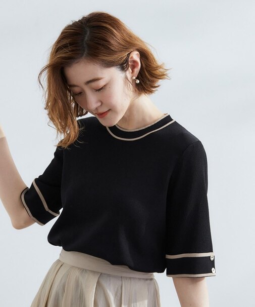 【夏に嬉しい機能付き】やわらかドライタッチワイドスリーブプルオーバー