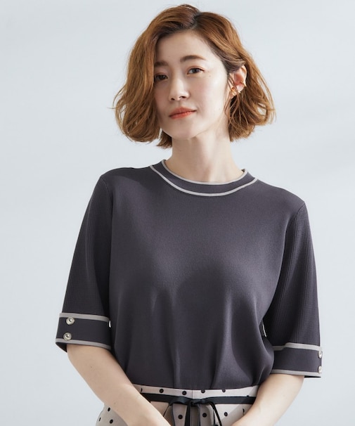 【夏に嬉しい機能付き】やわらかドライタッチワイドスリーブプルオーバー