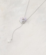 フラワーモチーフスライドネックレス