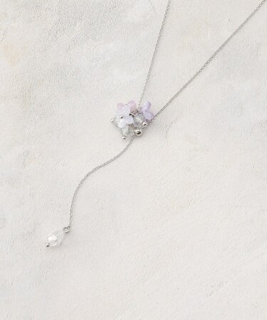 フラワーモチーフスライドネックレス