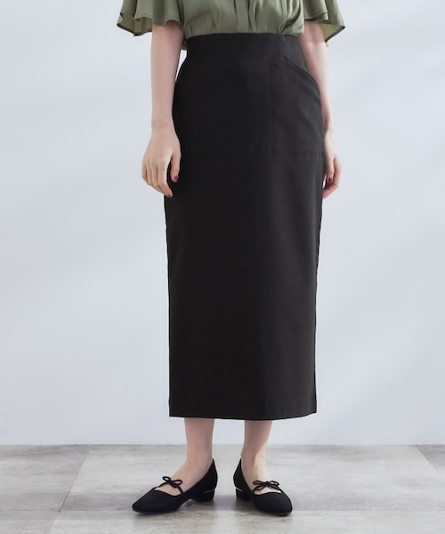 360°伸びて楽なはき心地 すっきり見えタイトスカート｜グローブの通販