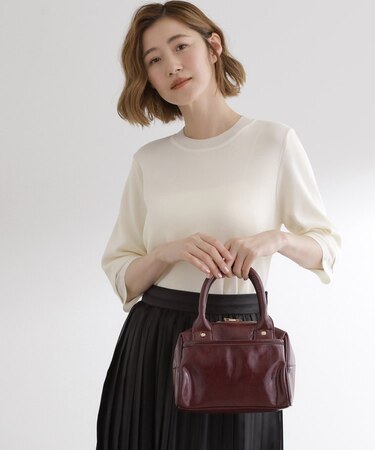 ワイドハンドル2WAYボストンバッグ