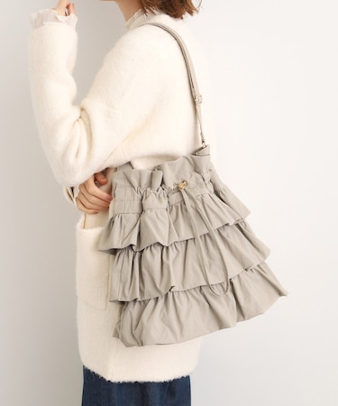 【撥水】ティアードドロストショルダー