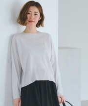 【洗える/毛玉軽減】天竺ラグランスリーブプルオーバー