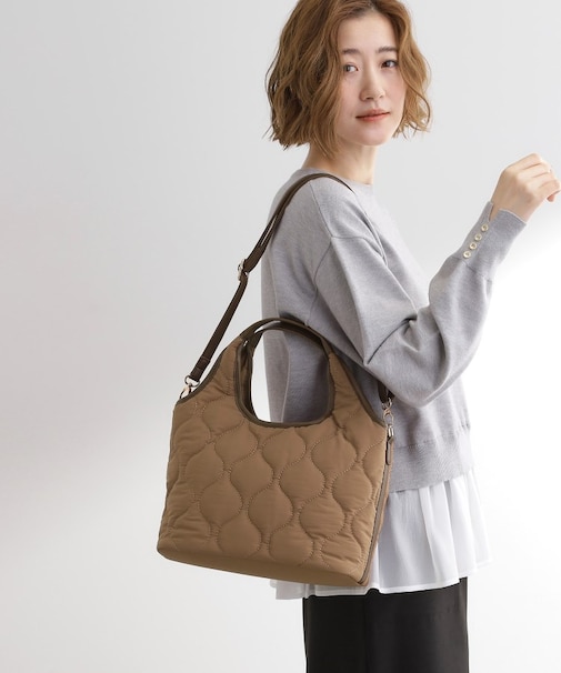 【撥水】キルトクリテ2WAYトート