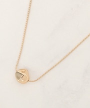 メタルストーンネックレス