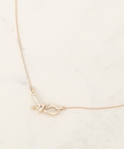 ノットビジューショートネックレス