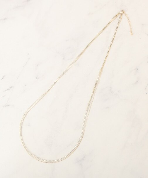 ビジューレーン2連ネックレス