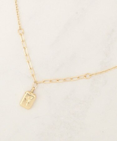 メタルメダリオンショートネックレス