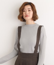 【石川梨華さん着用】クロップドミニケーブルニット【毛玉軽減／洗える】