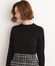 【石川梨華さん着用】ミニケーブルニット【毛玉軽減／洗える】