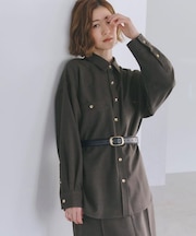 【カセット服/選べる着丈】洗濯機で洗えるオーバーシャツ