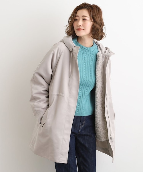 ファーフーデッドモッズアウター｜メドックの通販｜&mall（アンド