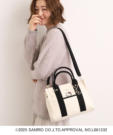 【ハローキティ】Lee別注ポケット刺繍スクエアトート