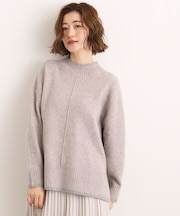【洗える】ふんわりウール混オーバーサイズニット