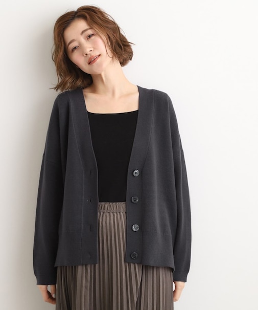 季節に映える　ニットカーディガン