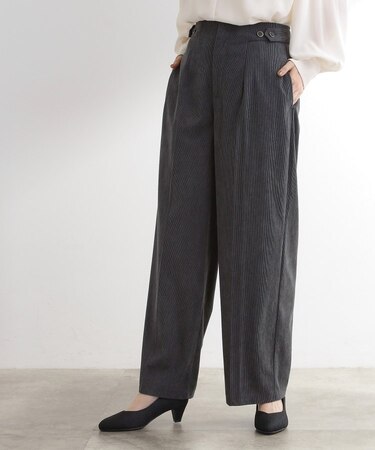 コーデュロイワイドパンツ