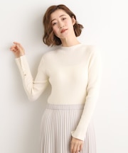 【吸湿発熱/帯電防止】ハイネックリブプルオーバー