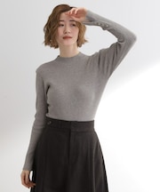 【吸湿発熱/帯電防止】ハイネックリブプルオーバー