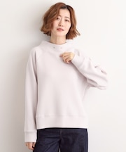 モックネックダンボールスウェット