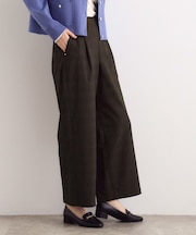 【選べる着丈/多機能】裏起毛ハイパーストレッチワイドパンツ