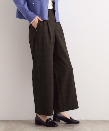 【選べる着丈/多機能】裏起毛ハイパーストレッチワイドパンツ