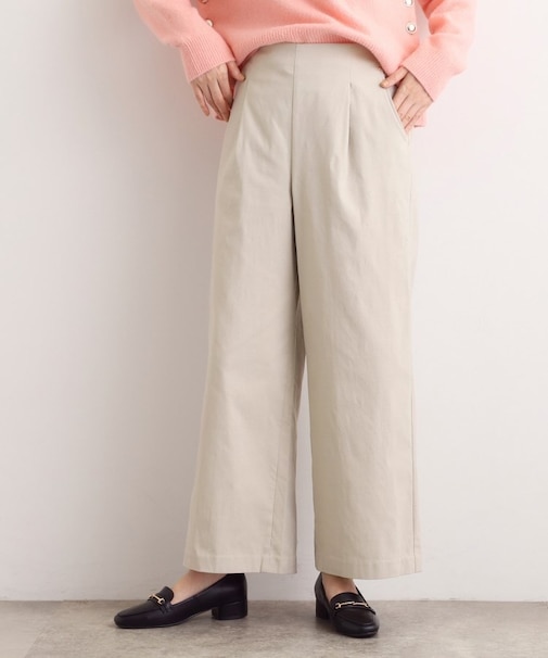 【選べる着丈/多機能】裏起毛ハイパーストレッチワイドパンツ