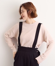 ラメモールヤーンプルオーバーニット