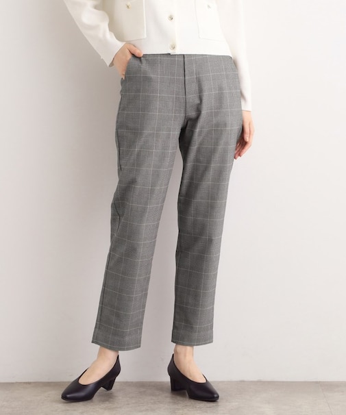 【選べる着丈/多機能】裏起毛ハイパーストレッチテーパードパンツ