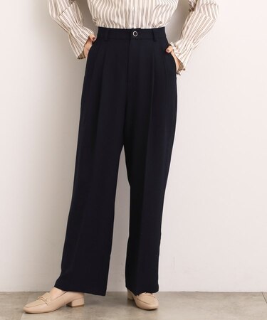 【石川梨華さん着用】ツータックワイドパンツ