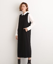 【2WAY/美シルエット】着こなし自在のジャンドレワンピース