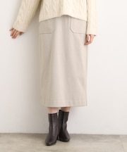 起毛ジャカードナロースカート