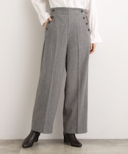 【洗える/美シルエット】マリンワイドパンツ