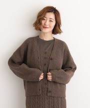 【SETITEM】オーバーサイズ畔カーディガン