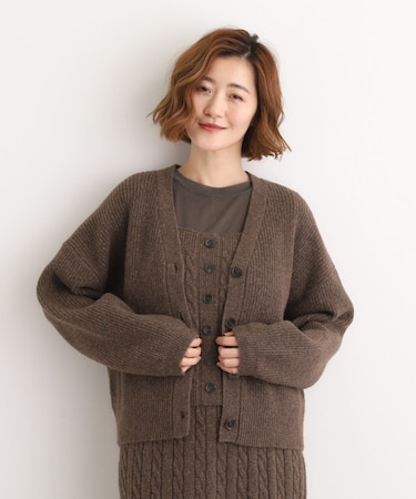 【SETITEM】オーバーサイズ畔カーディガン