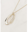 ダブルしずくモチーフネックレス