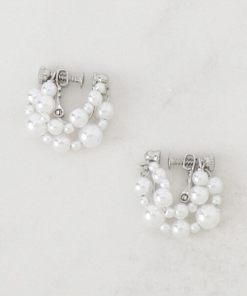 メニーパール調イヤリング