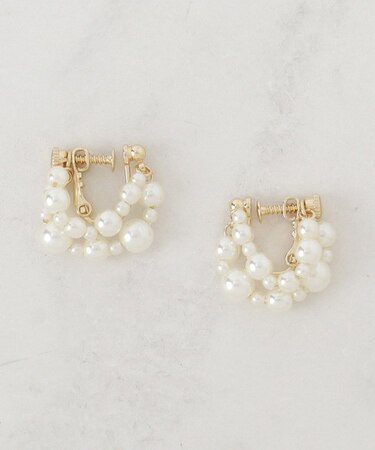 メニーパール調イヤリング