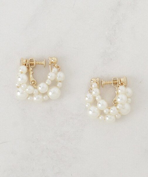 メニーパール調イヤリング