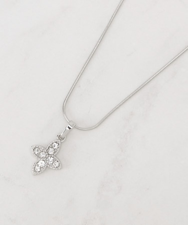 フラワーモチーフショートネックレス