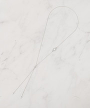 パール調メタルY字アジャスタブルネックレス