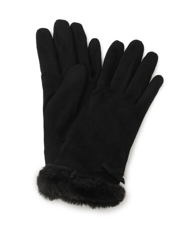 ミニリボンリストフェイクファーグローブ