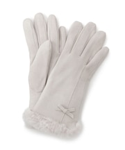 ミニリボンリストフェイクファーグローブ