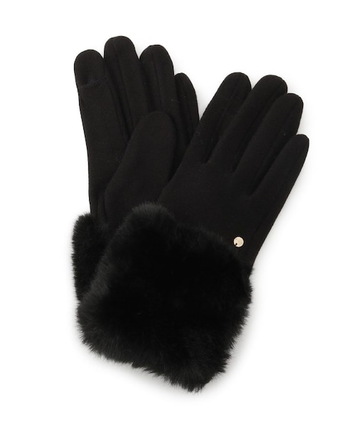 リストオーバーフェイクファー杢調グローブ