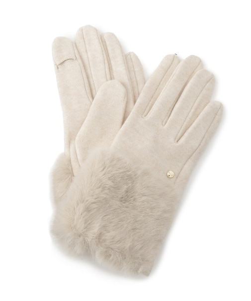 リストオーバーフェイクファー杢調グローブ