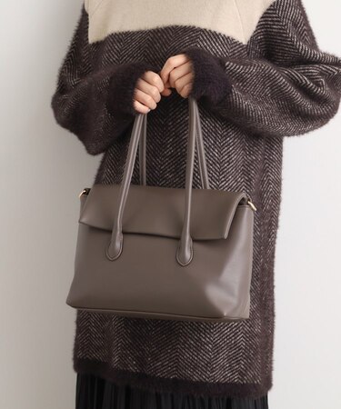 フラップ2WAYトート