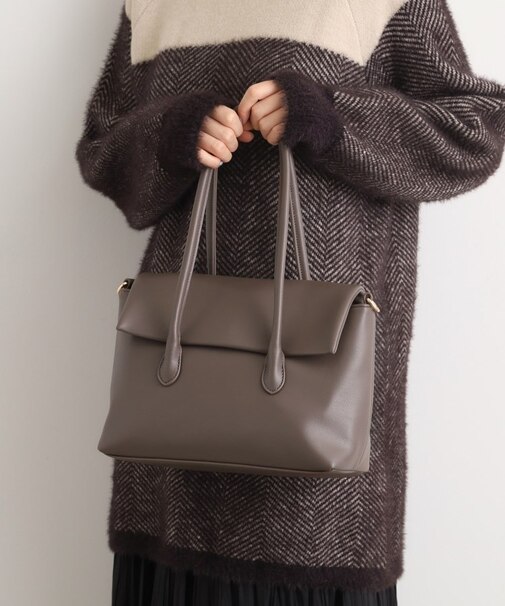 フラップ2WAYトート