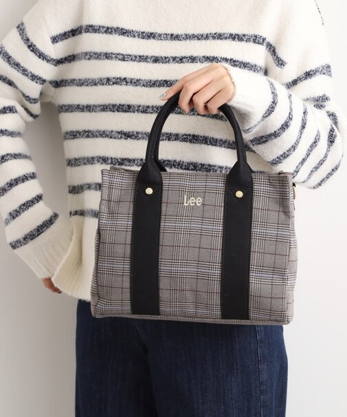 【Lee別注】スクエア2WAYチェックトート