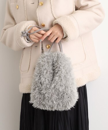 プードル巾着チェーンショルダー