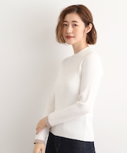 袖口配色リブニット